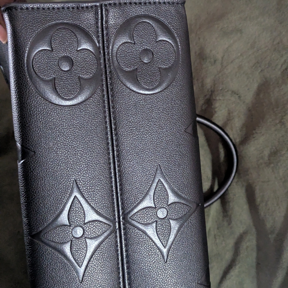 Black Designer Tote Bag - Picture 3 of 5